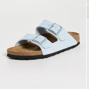 NEW 🆕 Birkenstocks Suede Sandals in Heavenly Blue, US 7